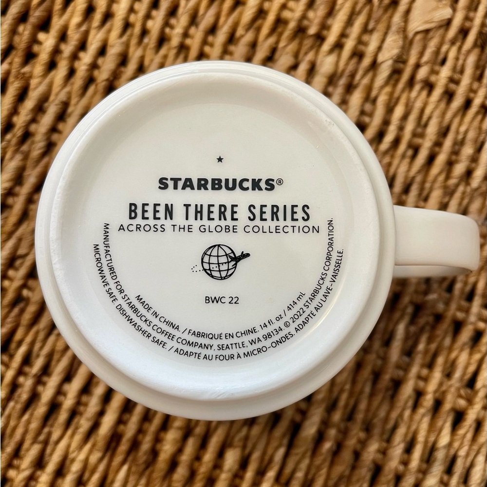 Starbucks Houston Themed White and Green Mug - Picture 2 of 4